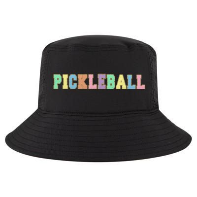 Pickleball Gift Pastel Varsity Letters Gift Cool Comfort Performance Bucket Hat