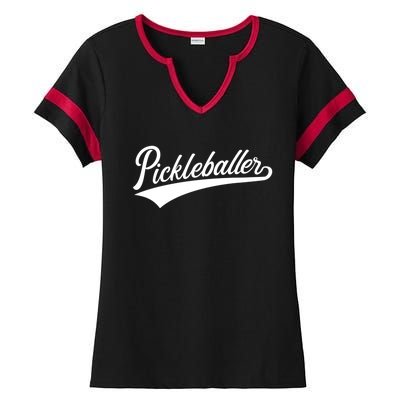 Pickleballer Gift Ladies Halftime Notch Neck Tee