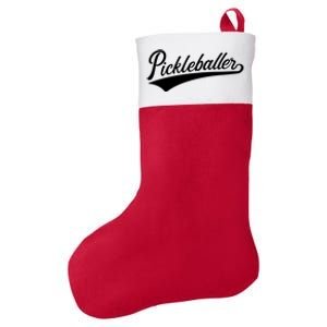 Pickleballer Gift Felt Holiday Christmas Stocking