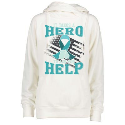 Ptsd Gift Womens Funnel Neck Pullover Hood