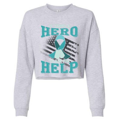 Ptsd Gift Cropped Pullover Crew