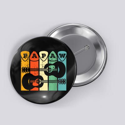 Papaw Guitar Pick Gift Guitar Player Grandpa Retro Guitarist Button