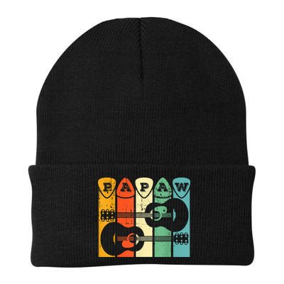 Papaw Guitar Pick Gift Guitar Player Grandpa Retro Guitarist Beanie