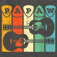 Papaw Guitar Pick Gift Guitar Player Grandpa Retro Guitarist Vector Backpack