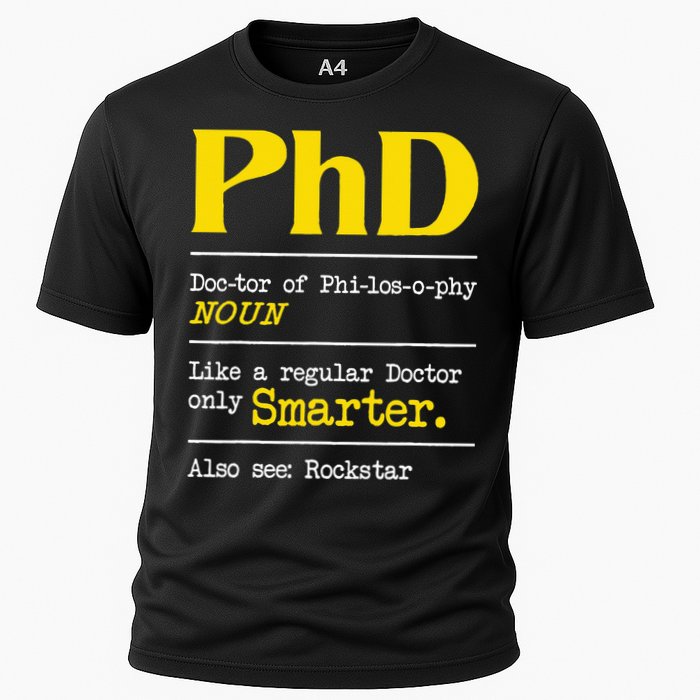 PhD Graduate Ph.D. Graduation Doctorate Degree Definition Cooling Performance Crew T-Shirt