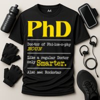 PhD Graduate Ph.D. Graduation Doctorate Degree Definition Cooling Performance Crew T-Shirt