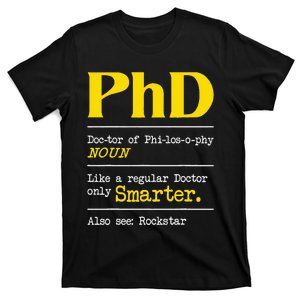 PhD Graduate Ph.D. Graduation Doctorate Degree Definition T-Shirt