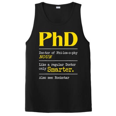 PhD Graduate Ph.D. Graduation Doctorate Degree Definition PosiCharge Competitor Tank