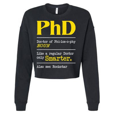 PhD Graduate Ph.D. Graduation Doctorate Degree Definition Cropped Pullover Crew