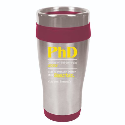 PhD Graduate Ph.D. Graduation Doctorate Degree Definition 16oz Travel Tumbler