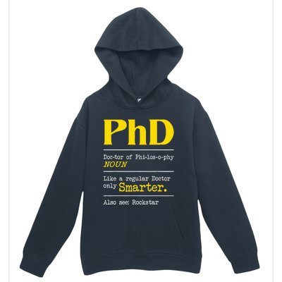 PhD Graduate Ph.D. Graduation Doctorate Degree Definition Urban Pullover Hoodie