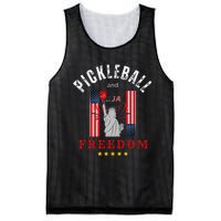 Pickleball GiftFunny Pickleball Pickleball And Freedom Mesh Reversible Basketball Jersey Tank