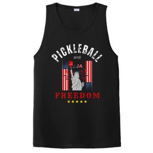 Pickleball GiftFunny Pickleball Pickleball And Freedom PosiCharge Competitor Tank