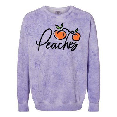 Peaches Georgia Colorblast Crewneck Sweatshirt