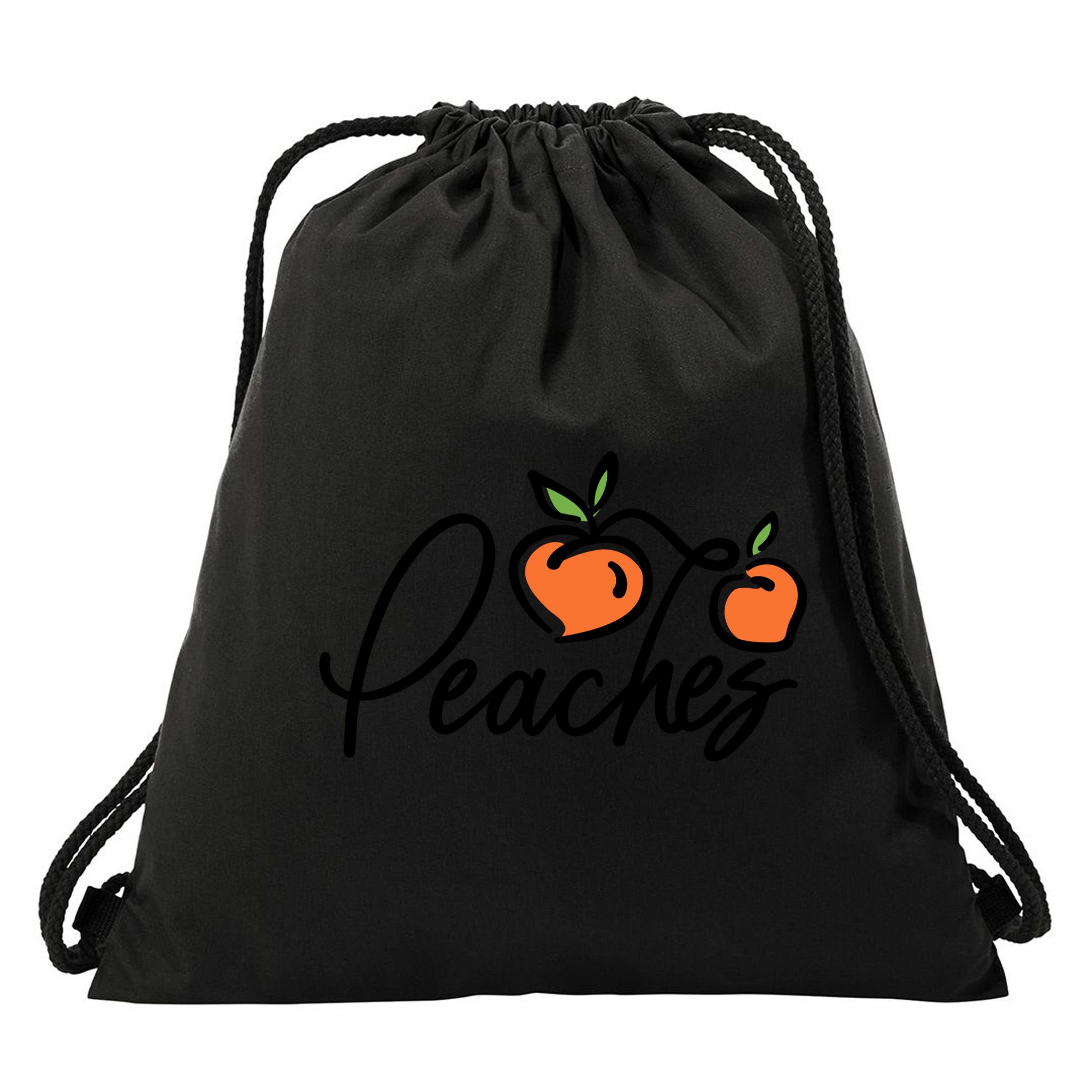 Peaches Georgia Drawstring Bag