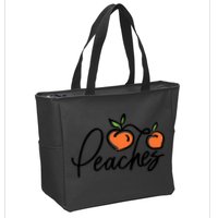 Peaches Georgia Zip Tote Bag