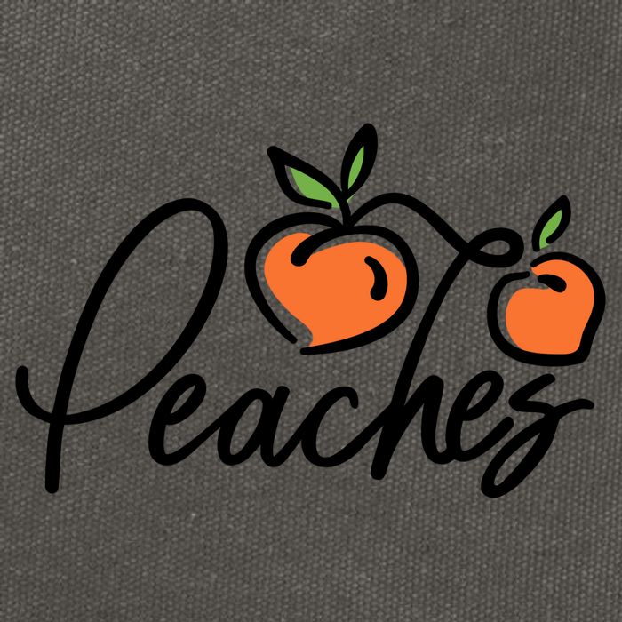Peaches Georgia Cotton Canvas Backpack