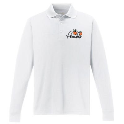 Peaches Georgia Performance Long Sleeve Polo