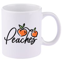 Peaches Georgia 11oz C Handle Ceramic Mug