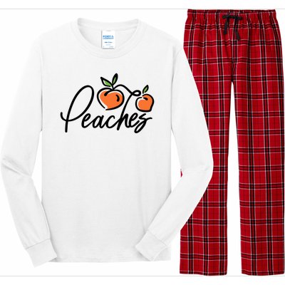 Peaches Georgia Long Sleeve Pajama Set