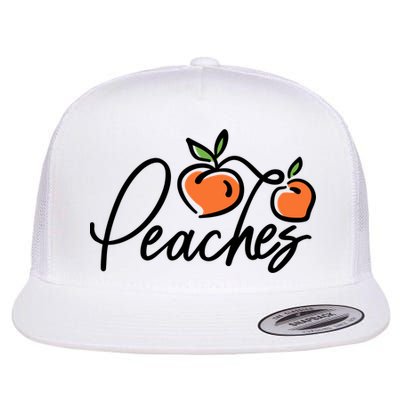 Peaches Georgia Flat Bill Trucker Hat