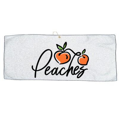 Peaches Georgia Large Microfiber Waffle Golf Towel