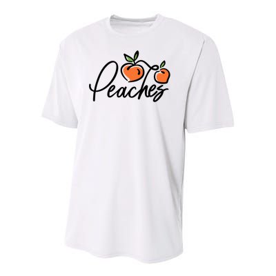 Peaches Georgia Youth Performance Sprint T-Shirt