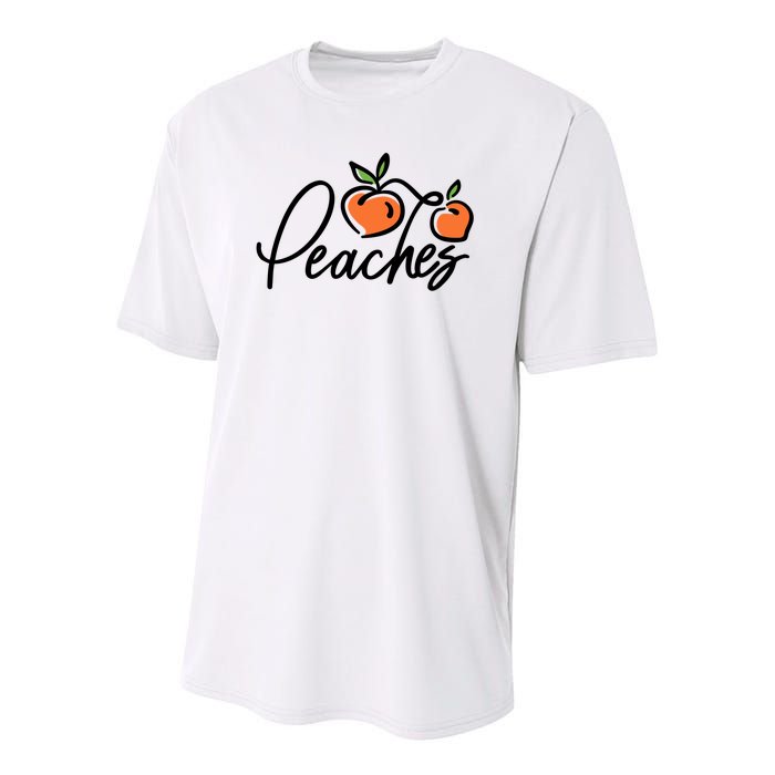 Peaches Georgia Youth Performance Sprint T-Shirt