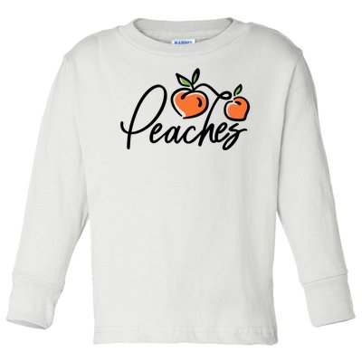 Peaches Georgia Toddler Long Sleeve Shirt