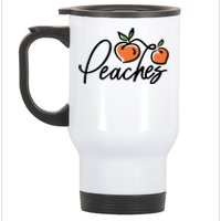 Peaches Georgia Stainless Steel Travel Mug