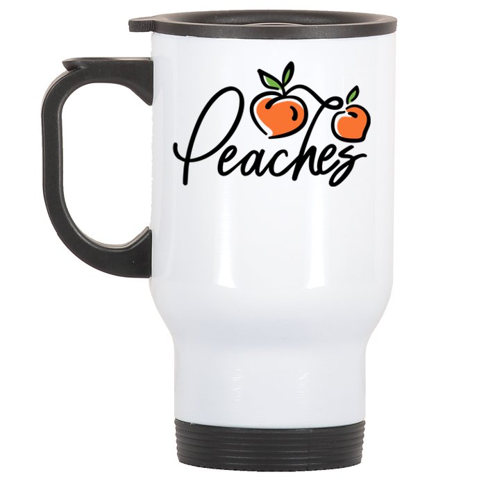 Peaches Georgia Stainless Steel Travel Mug