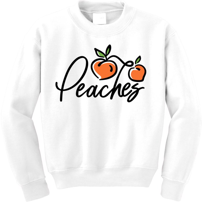 Peaches Georgia Kids Sweatshirt