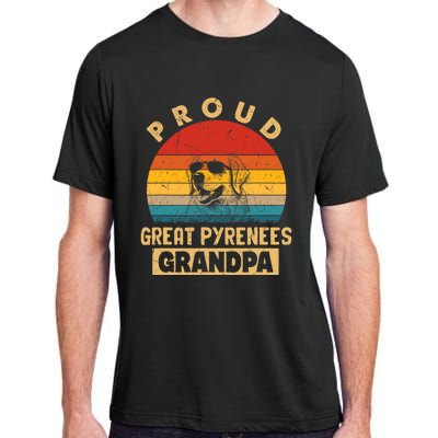 Proud Great Pyrenees Grandpa Dog Adult ChromaSoft Performance T-Shirt