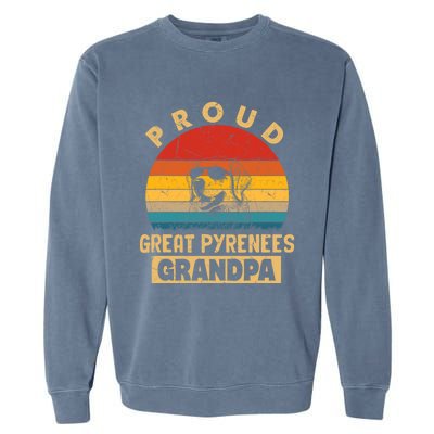 Proud Great Pyrenees Grandpa Dog Garment-Dyed Sweatshirt