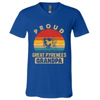 Proud Great Pyrenees Grandpa Dog V-Neck T-Shirt