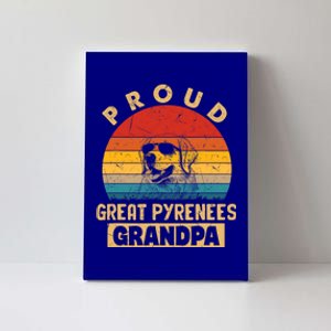 Proud Great Pyrenees Grandpa Dog Canvas