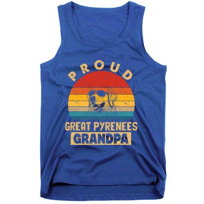 Proud Great Pyrenees Grandpa Dog Tank Top