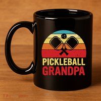 Pickleball Grandpa 11oz C Handle Ceramic Mug
