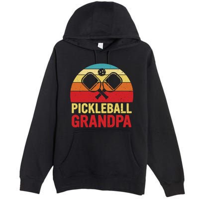 Pickleball Grandpa Premium Pullover Hoodie