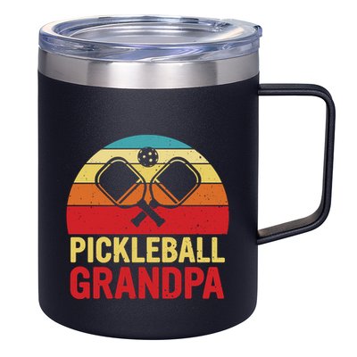 Pickleball Grandpa 12oz Stainless Steel Coffee Mug