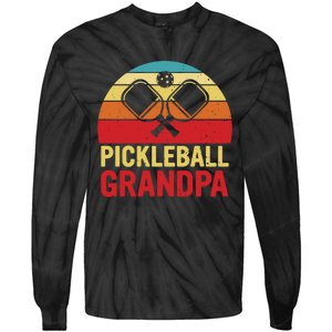 Pickleball Grandpa Tie-Dye Long Sleeve Shirt