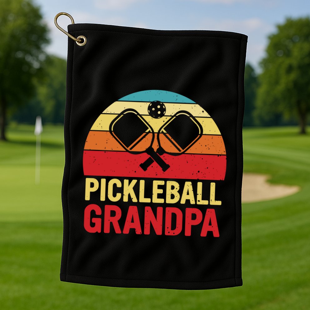 Pickleball Grandpa Golf Towel