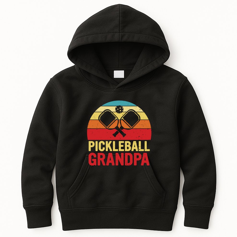 Pickleball Grandpa Kids Hoodie