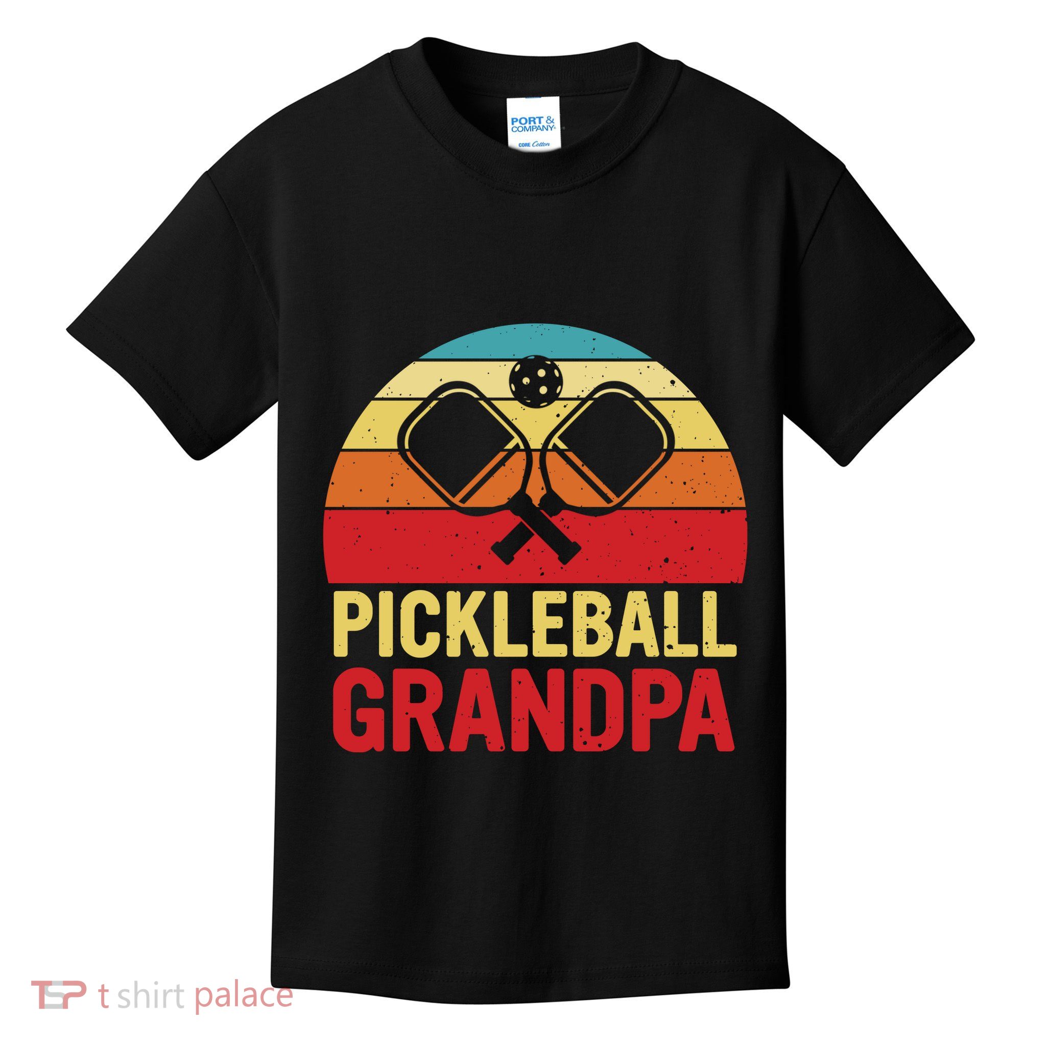 Pickleball Grandpa Kids T-Shirt