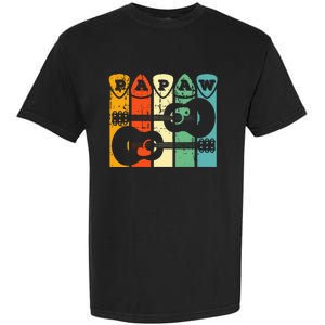 Papaw Guitar Pick Gift Guitar Player Grandpa Retro Guitarist Garment-Dyed Heavyweight T-Shirt