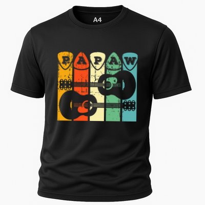 Papaw Guitar Pick Gift Guitar Player Grandpa Retro Guitarist Performance Shirt
