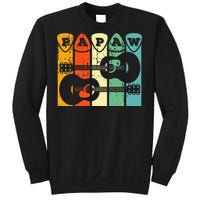 Papaw Guitar Pick Gift Guitar Player Grandpa Retro Guitarist Sweatshirt