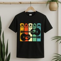 Papaw Guitar Pick Gift Guitar Player Grandpa Retro Guitarist T-Shirt