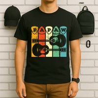 Papaw Guitar Pick Gift Guitar Player Grandpa Retro Guitarist T-Shirt