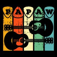 Papaw Guitar Pick Gift Guitar Player Grandpa Retro Guitarist T-Shirt